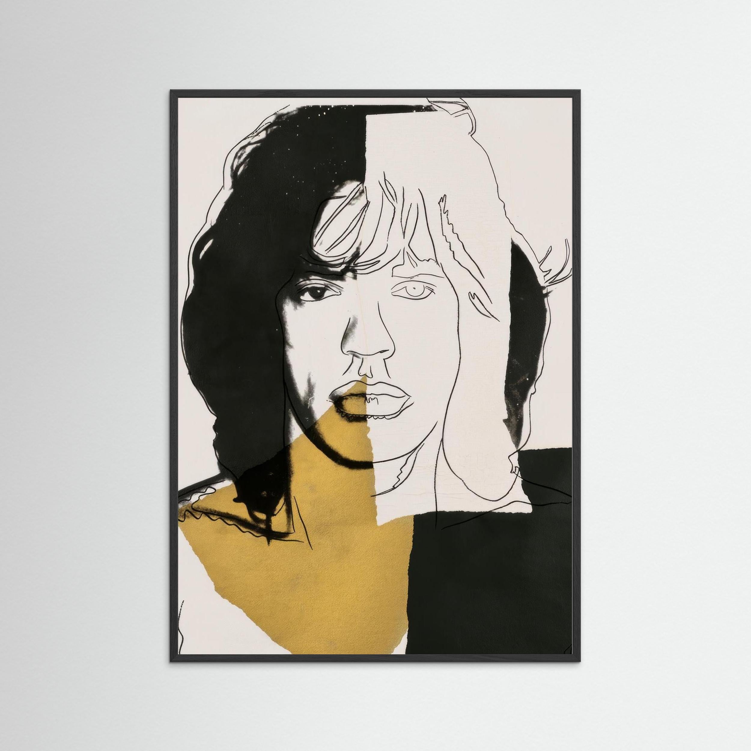 Gilt Divide — Pop art portrait print, Giclee print finish