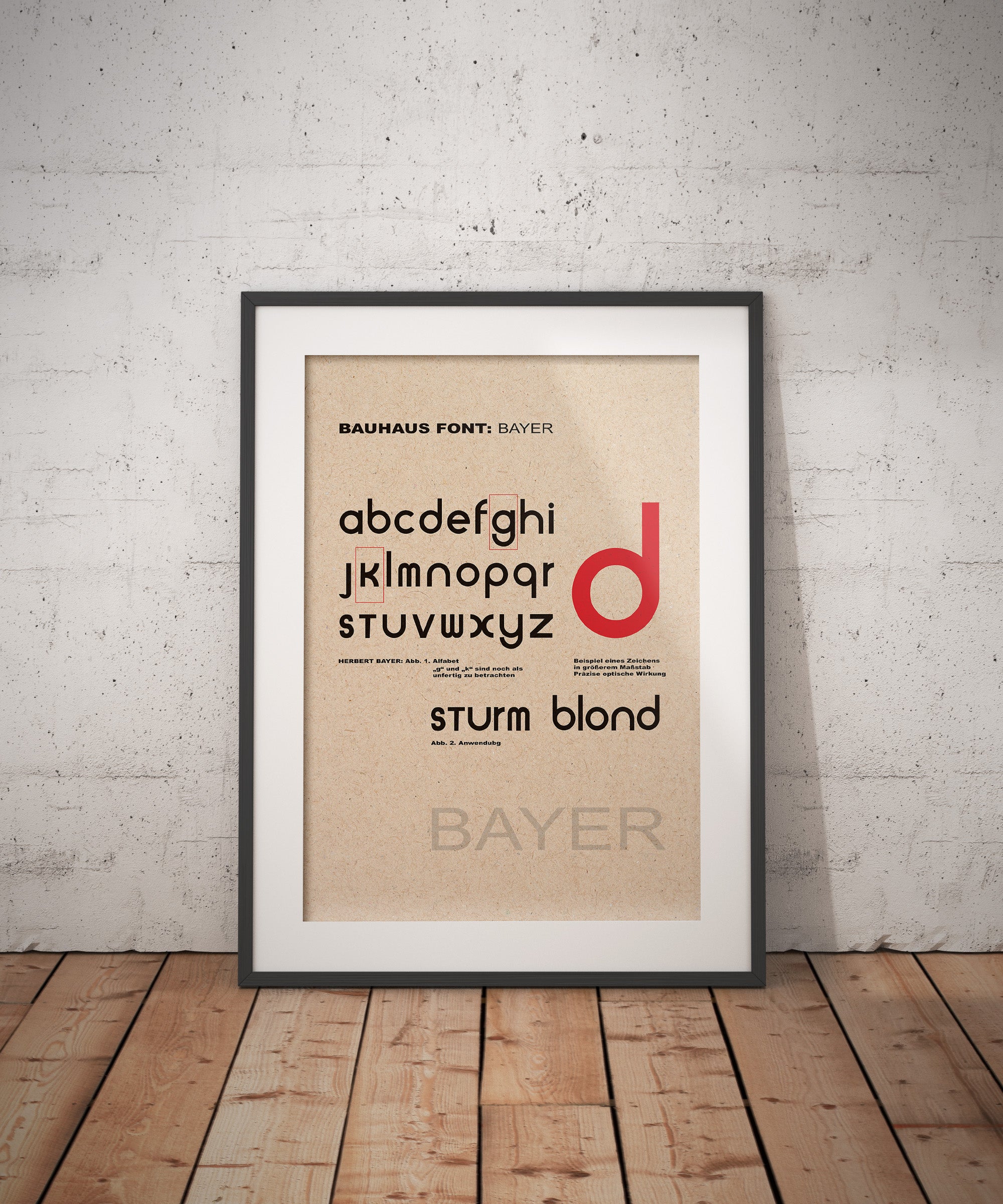 Herbert Bayer Font Portrait