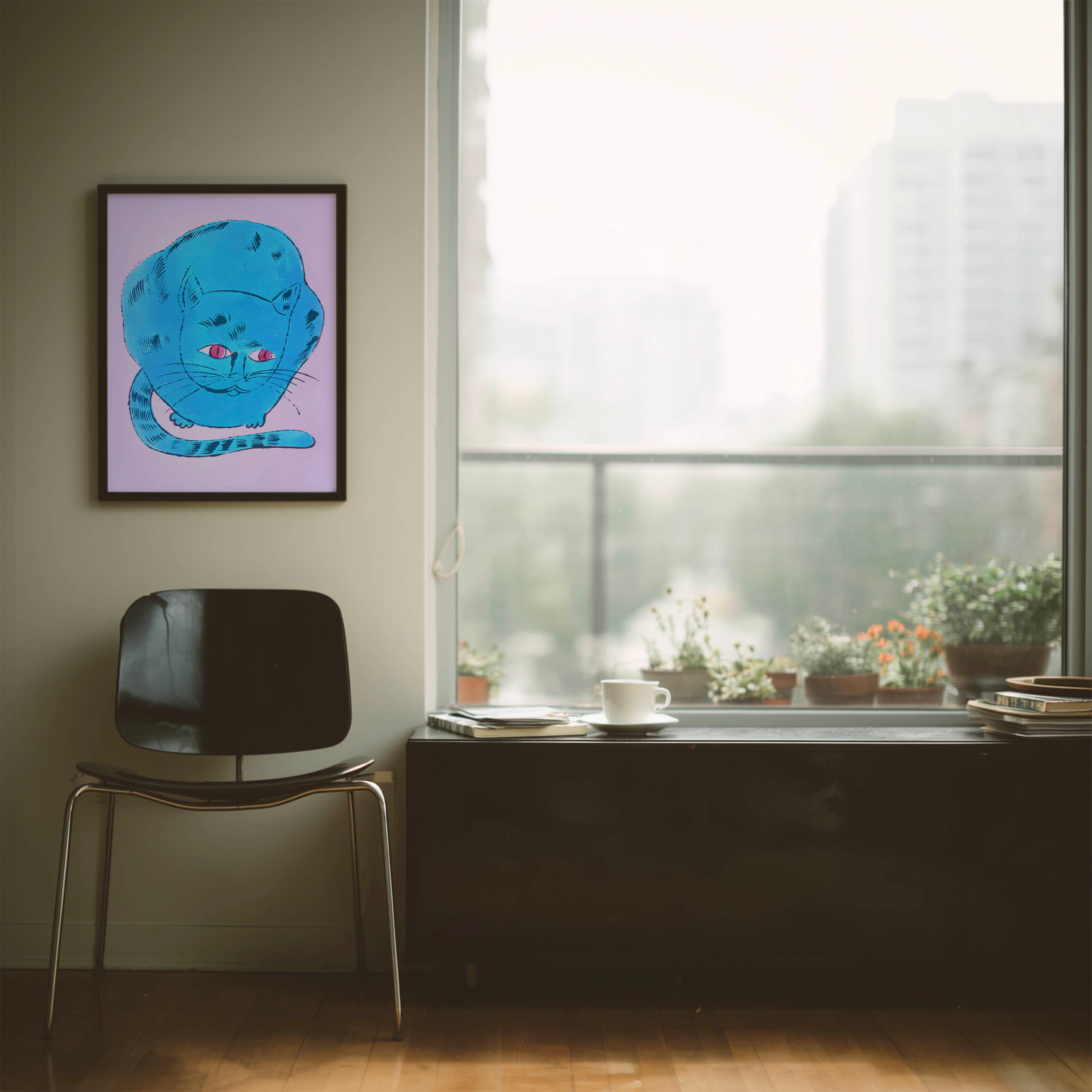 Blue Cat Sat on the Mat