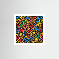 Abstract Street Art Print – Bold Graphic Pattern Poster, Urban Wall Art for Modern Interiors - Rebel Rebel
