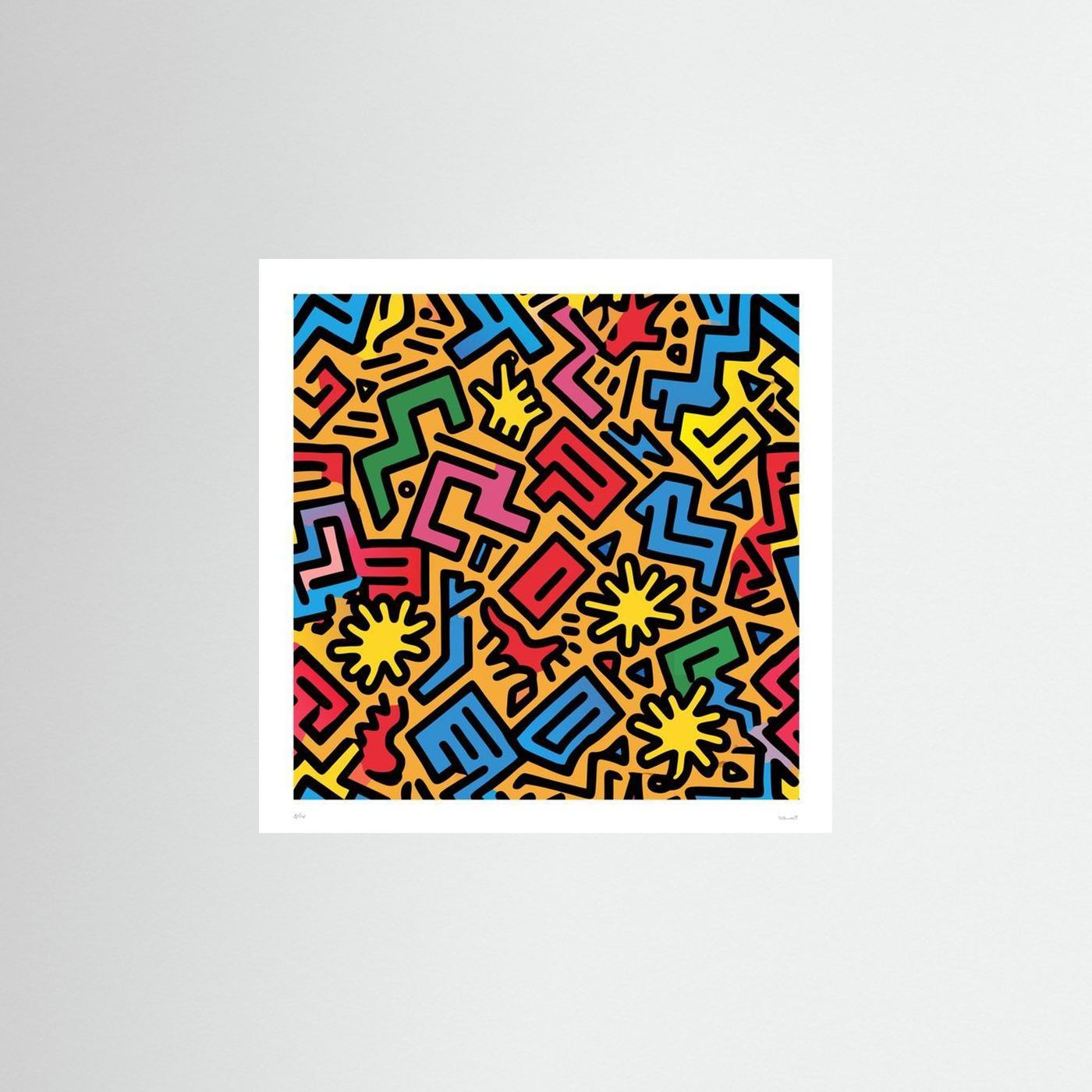 Abstract Street Art Print – Bold Graphic Pattern Poster, Urban Wall Art for Modern Interiors - Rebel Rebel