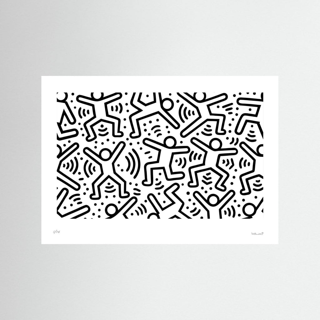 Black & White Street Art Print – Bold Graffiti Poster, Minimalist Urban Wall Art - Rebel Rebel
