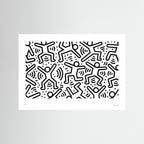 Black & White Street Art Print – Bold Graffiti Poster, Minimalist Urban Wall Art - Rebel Rebel