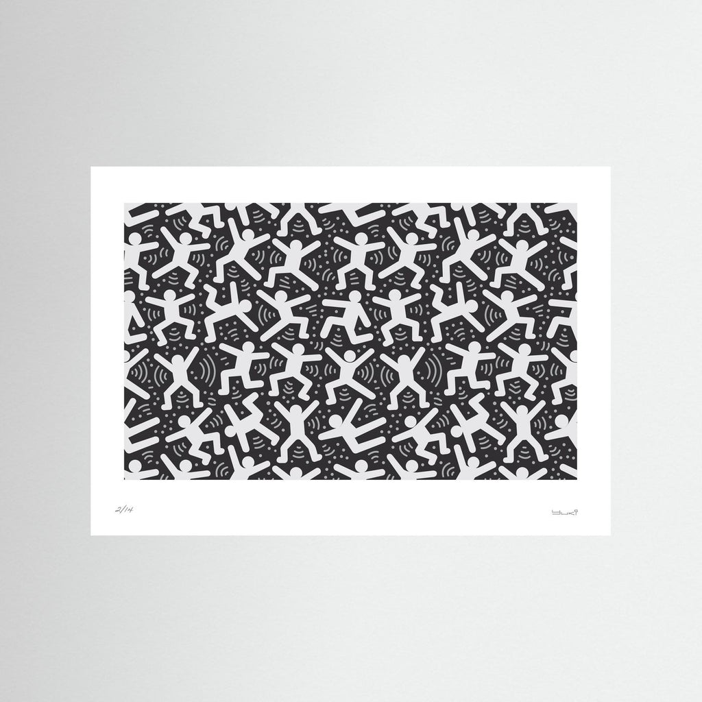 Black & White Street Art Print – Bold Minimalist Graffiti Poster, Modern Urban Wall Art - Rebel Rebel
