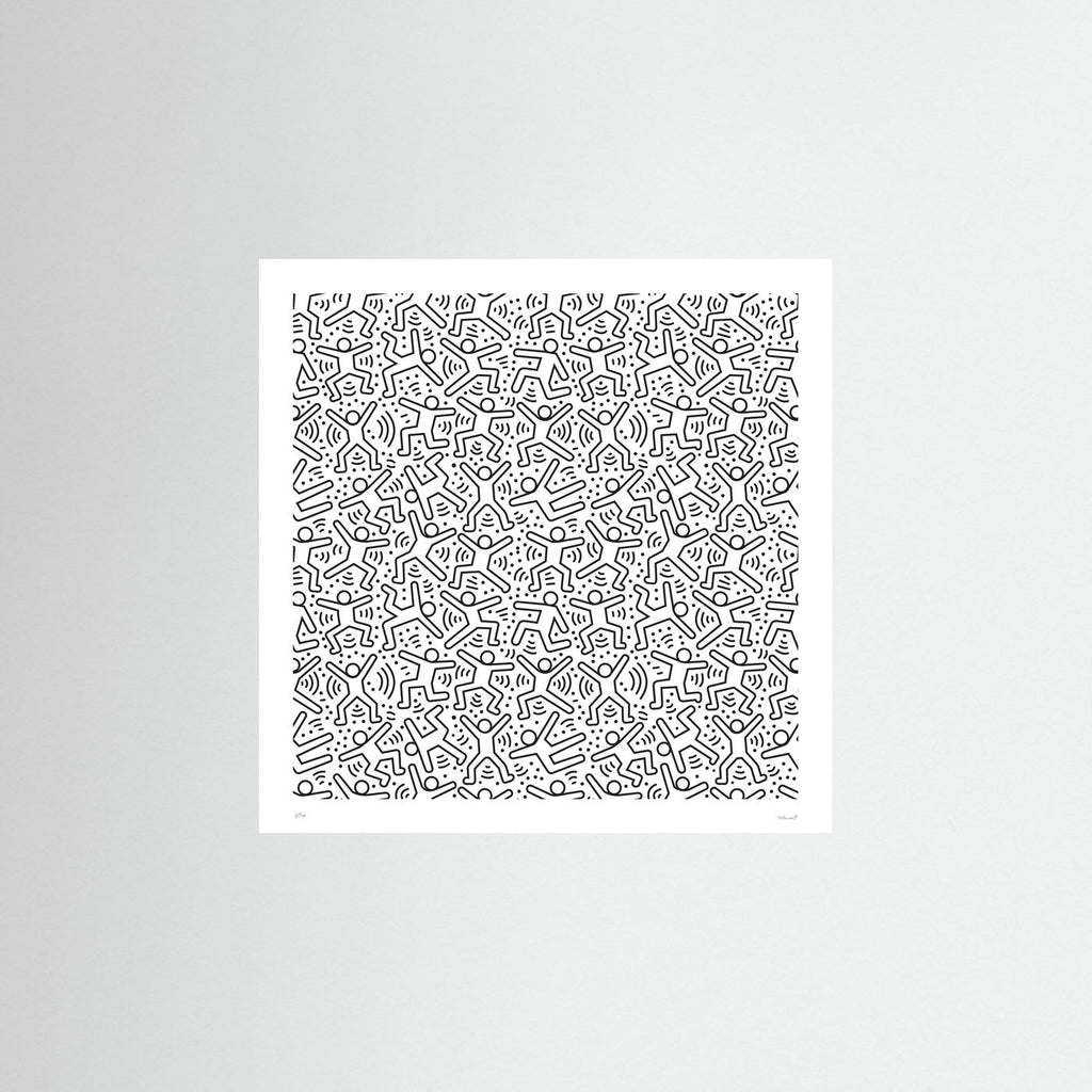 Black & White Street Art Print – Minimalist Graphic Poster, Modern Urban Wall Art - Rebel Rebel