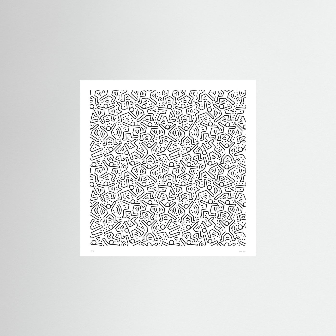 Black & White Street Art Print – Minimalist Graphic Poster, Modern Urban Wall Art - Rebel Rebel