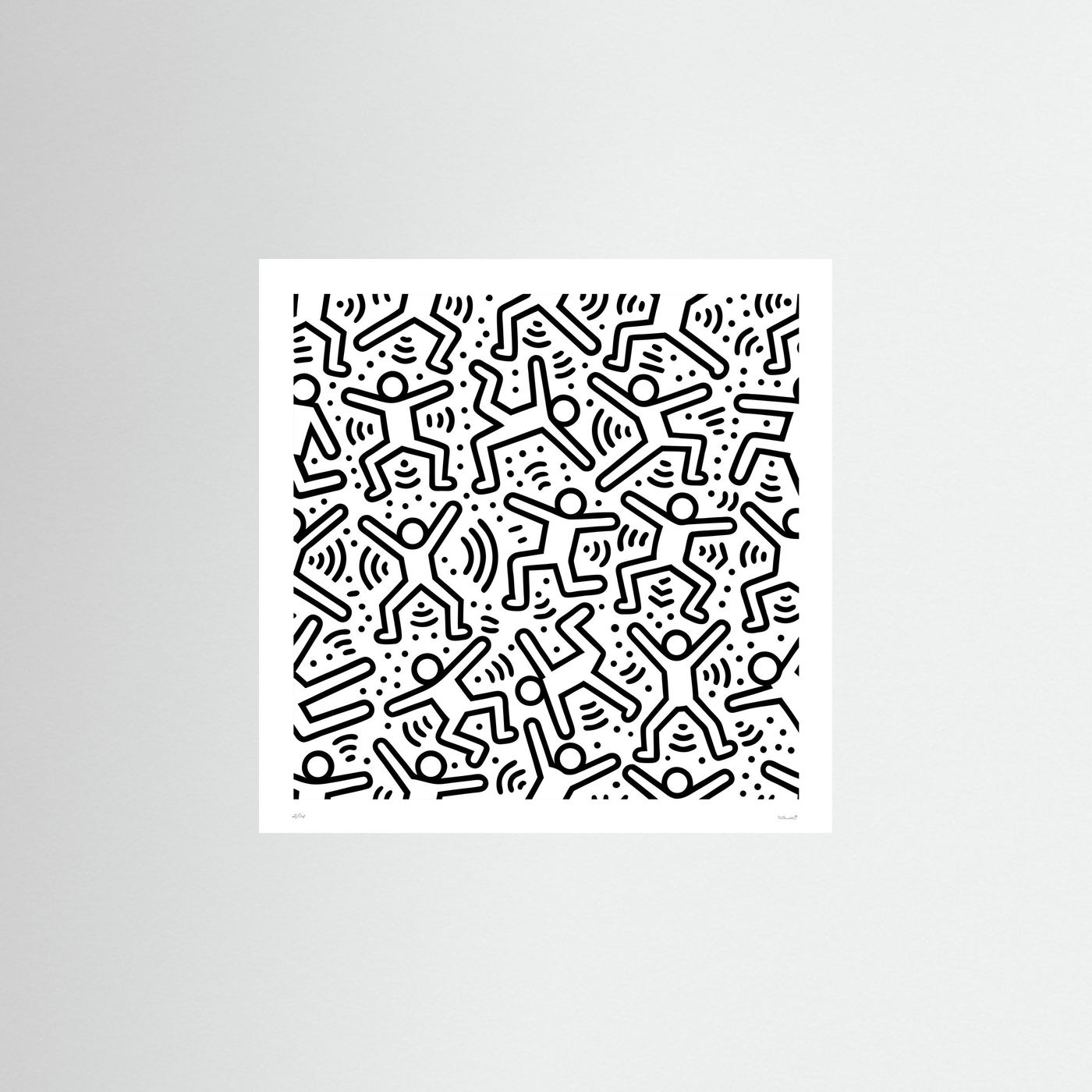 Black & White Street Art Print – Minimalist Square Graffiti Poster, Modern Urban Wall Art - Rebel Rebel