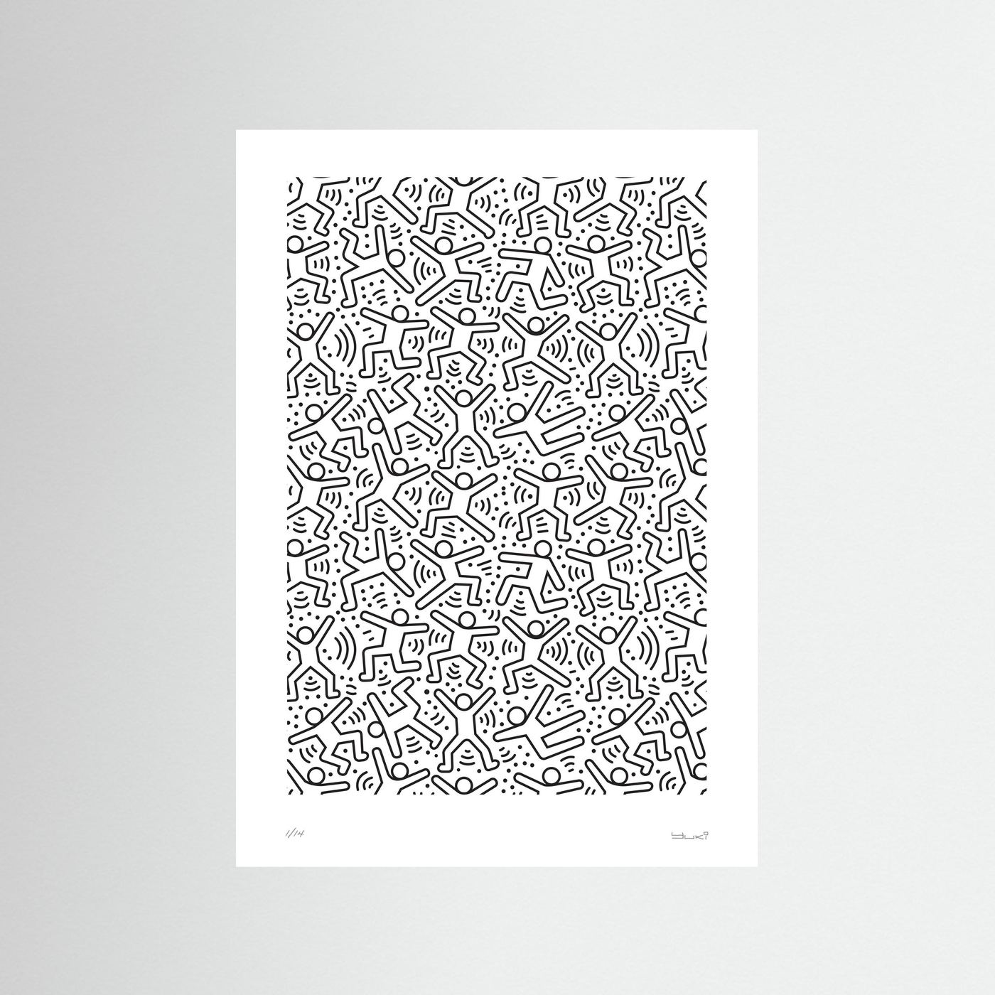 Black & White Street Art Print – Minimalist Urban Poster, Bold Graphic Wall Art - Rebel Rebel