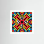 Geometric Street Art Print – Bold Cross Pattern Poster, Modern Graphic Wall Art - Rebel Rebel
