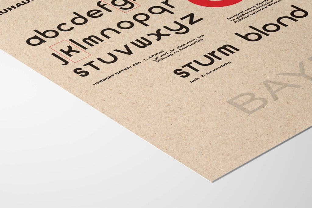 Herbert Bayer Font Portrait - Rebel Rebel