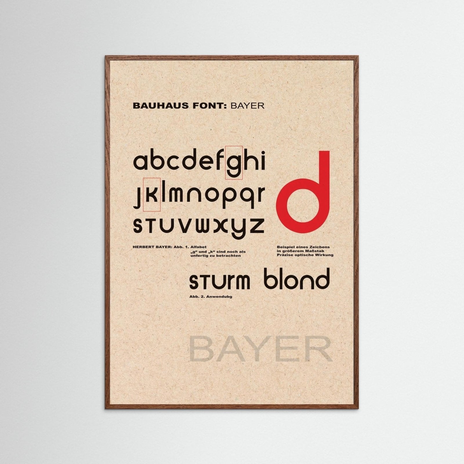 Herbert Bayer Font Portrait - Rebel Rebel