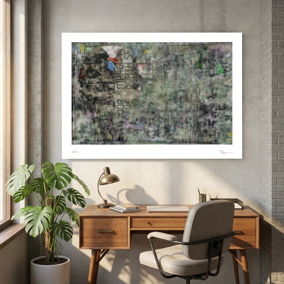 Layered Noise – Abstract Collage Wall Art Print