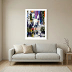 Rip Torn – Abstract Mixed Media Collage Wall Art Print