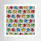 Cool Cats – Colourful Dancing Cat Pop Art Print