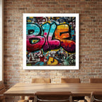 Jibber – Colourful Urban Graffiti Street Art Print