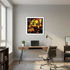 Dead Happy – Yellow Smiley Urban Pop Art Wall Print