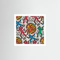 Street Art Print – Colourful Dancing Figures Poster, Bold Urban Wall Art for Modern Interiors