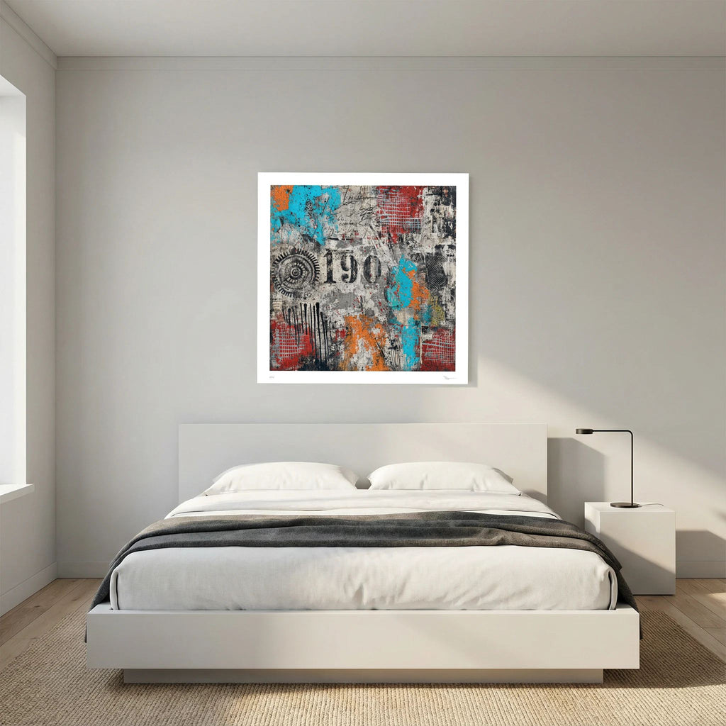 Wall Smash – Abstract Urban Collage Street Art Print