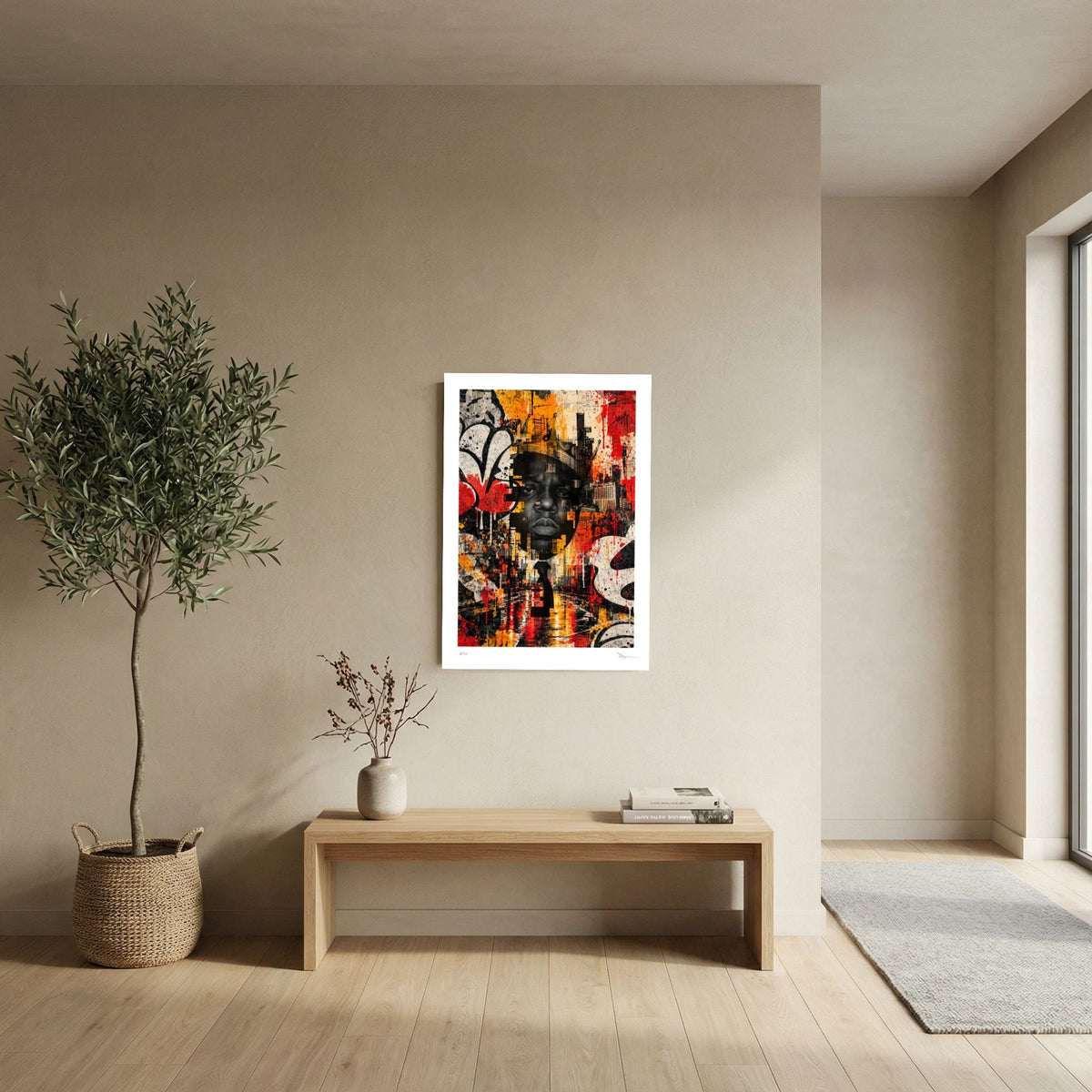 Concrete Royalty – Urban Hip Hop Graffiti Portrait Wall Art