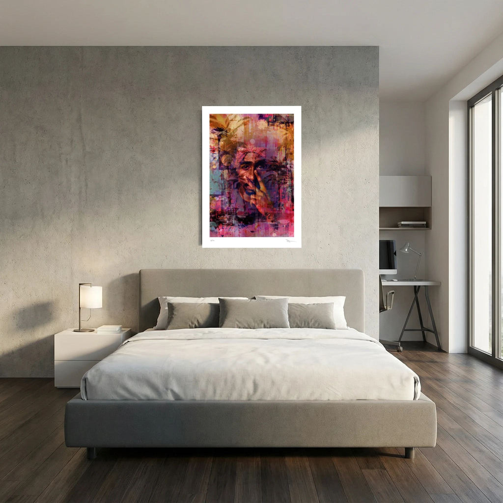 Against the Silence – Colourful Hip Hop Portrait Wall Art Print