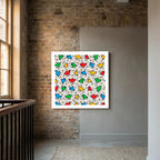 Birds & Bees – Colourful Bird Pop Art Print