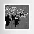 Ghost Type – Black & White Abstract Urban Wall Art Print