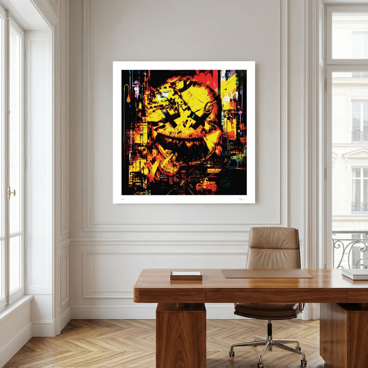 Dead Happy – Yellow Smiley Urban Pop Art Wall Print