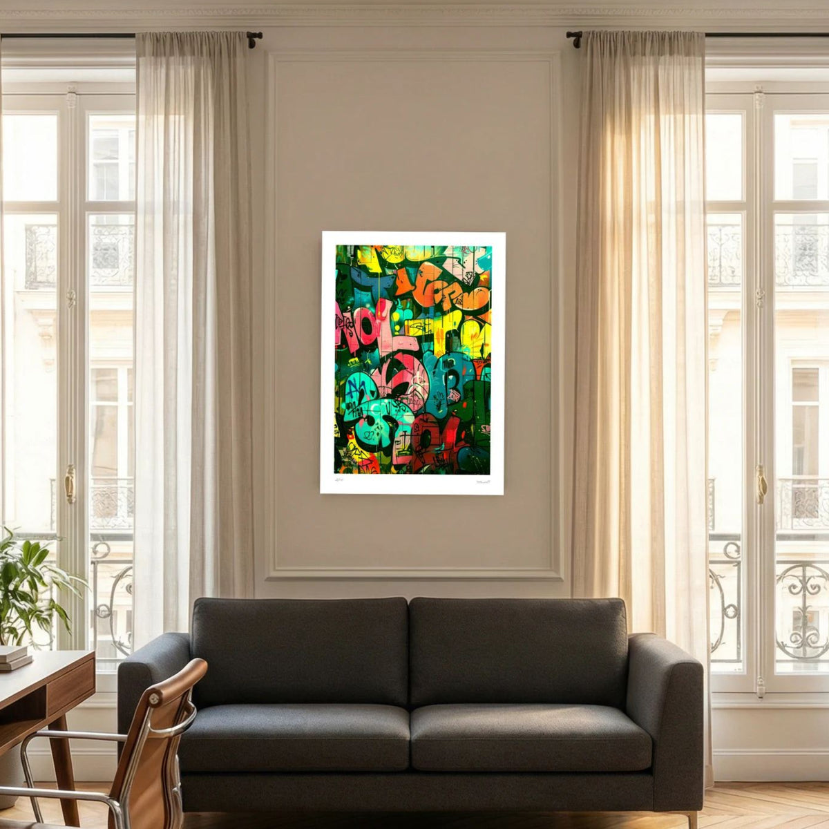 Scatman – Colourful Abstract Graffiti Art Print