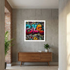 Jibber – Colourful Urban Graffiti Street Art Print