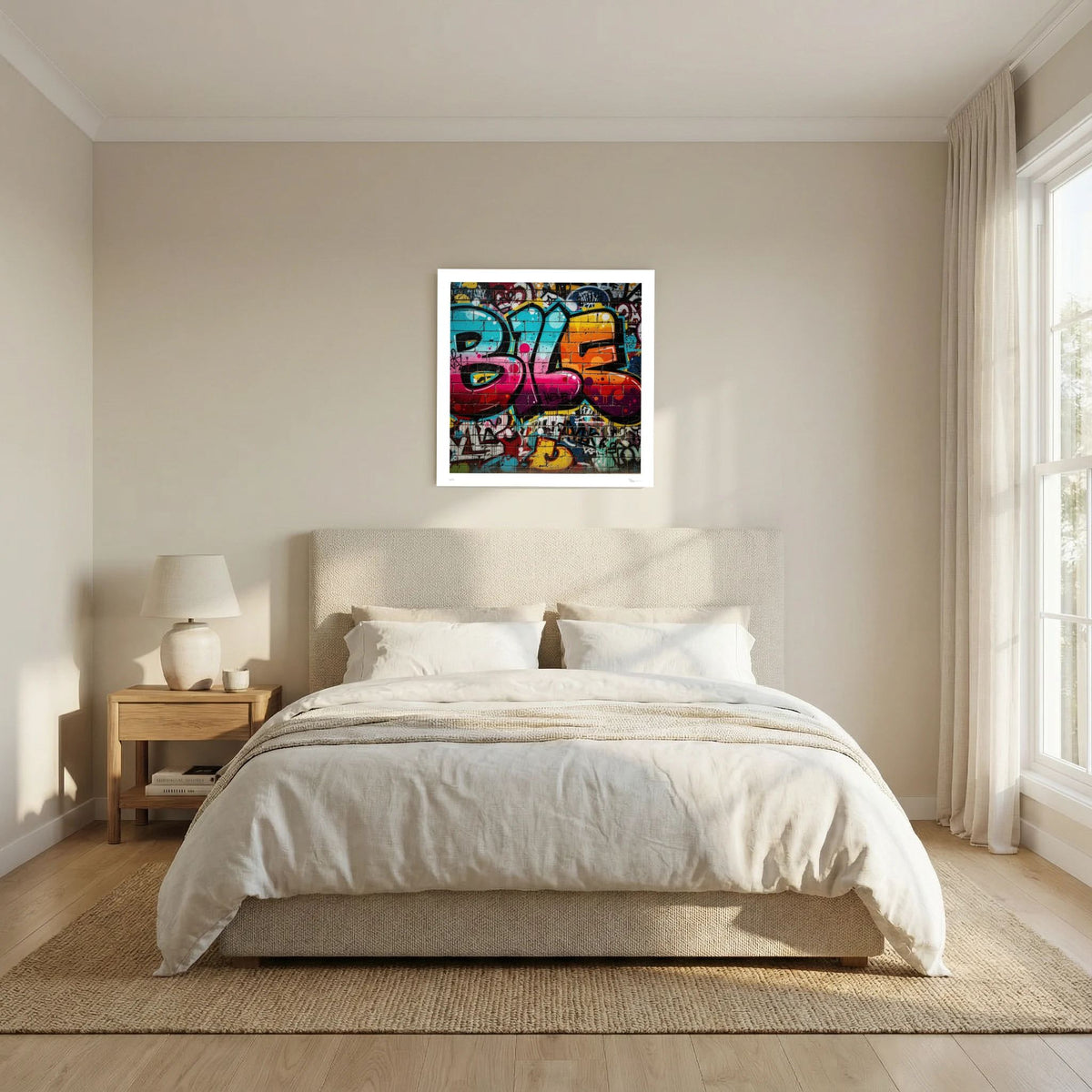 Jibber – Colourful Urban Graffiti Street Art Print