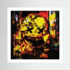 Dead Happy – Yellow Smiley Urban Pop Art Wall Print