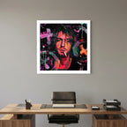Beautiful Damage – Colourful Grunge Portrait Wall Art Print