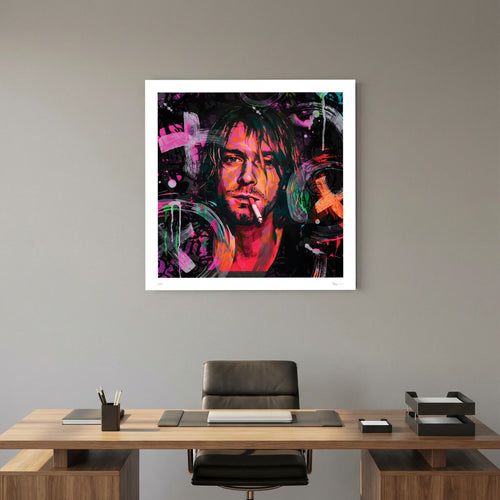 Beautiful Damage – Colourful Grunge Portrait Wall Art Print