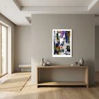 Rip Torn – Abstract Mixed Media Collage Wall Art Print