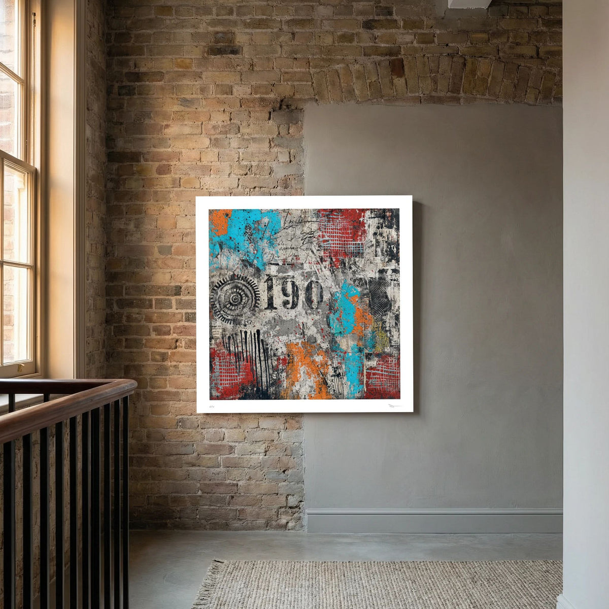 Wall Smash – Abstract Urban Collage Street Art Print