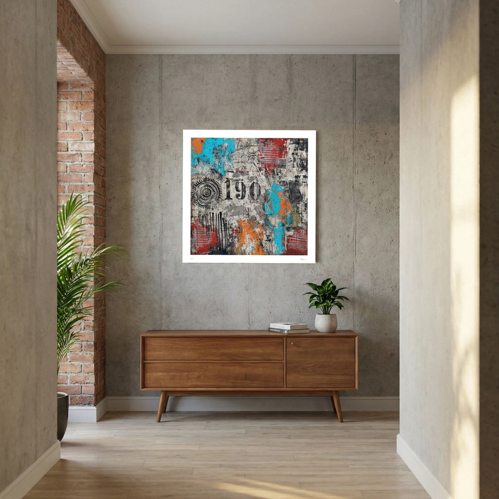 Wall Smash – Abstract Urban Collage Street Art Print