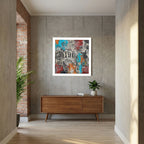 Wall Smash – Abstract Urban Collage Street Art Print
