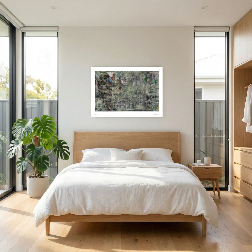 Layered Noise – Abstract Collage Wall Art Print