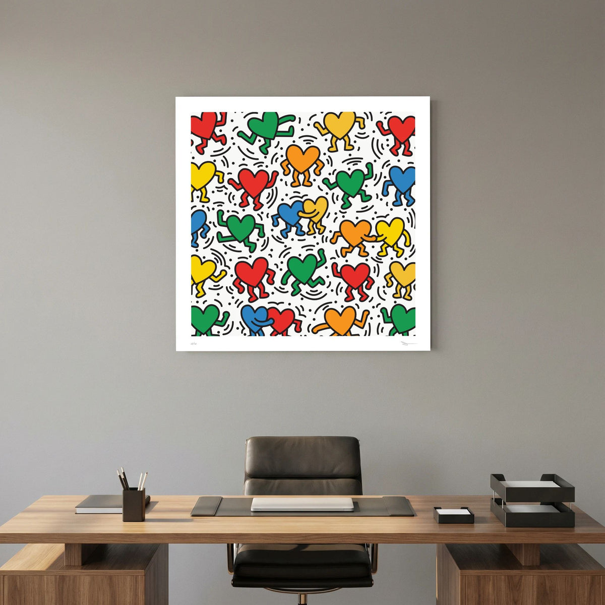 Heart of Hearts – Colourful Dancing Heart Pop Art Print