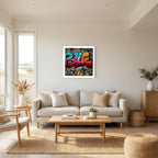 Jibber – Colourful Urban Graffiti Street Art Print