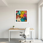 Starstruck – Colourful Abstract Star Street Art Print