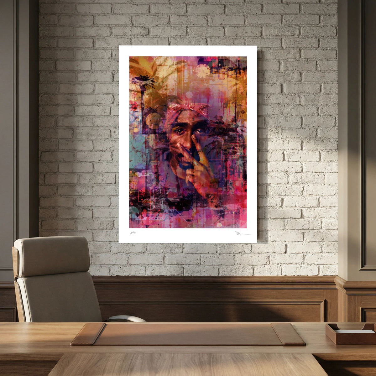 Against the Silence – Colourful Hip Hop Portrait Wall Art Print