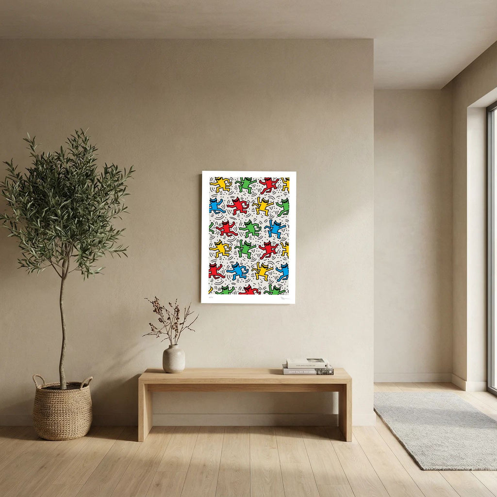 Street Energy Shady Cats – Colourful Dancing Figures Street Art Print