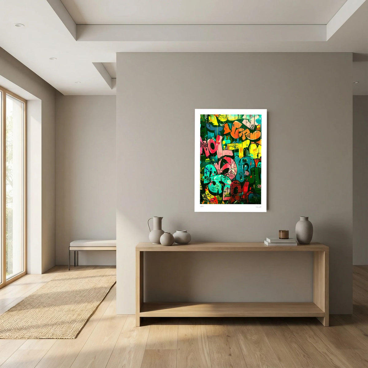 Scatman – Colourful Abstract Graffiti Art Print