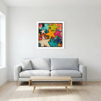 Starstruck – Colourful Abstract Star Street Art Print
