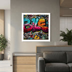 Jibber – Colourful Urban Graffiti Street Art Print