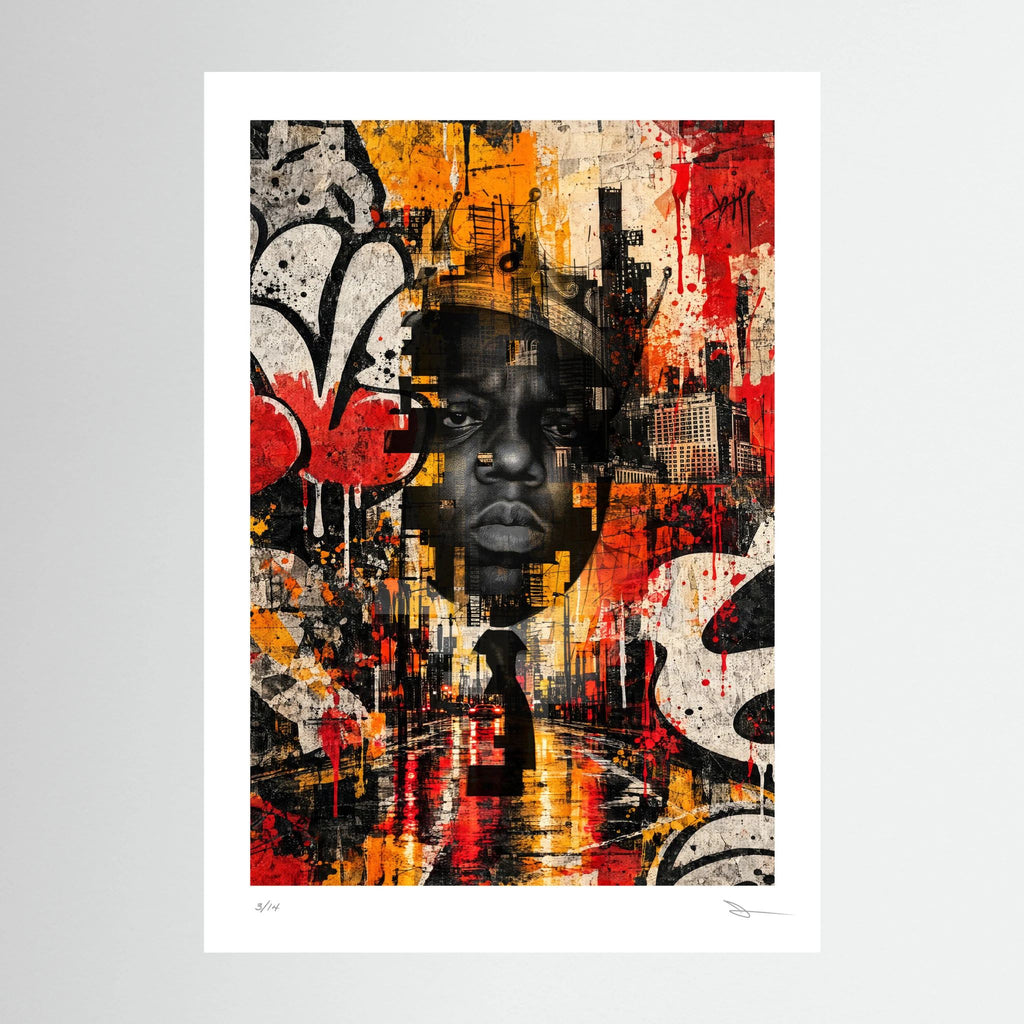 Concrete Royalty – Urban Hip Hop Graffiti Portrait Wall Art