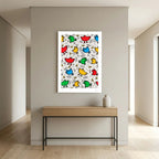 Street Energy Birds & Bees – Colourful Bird Graphic Street Art Print