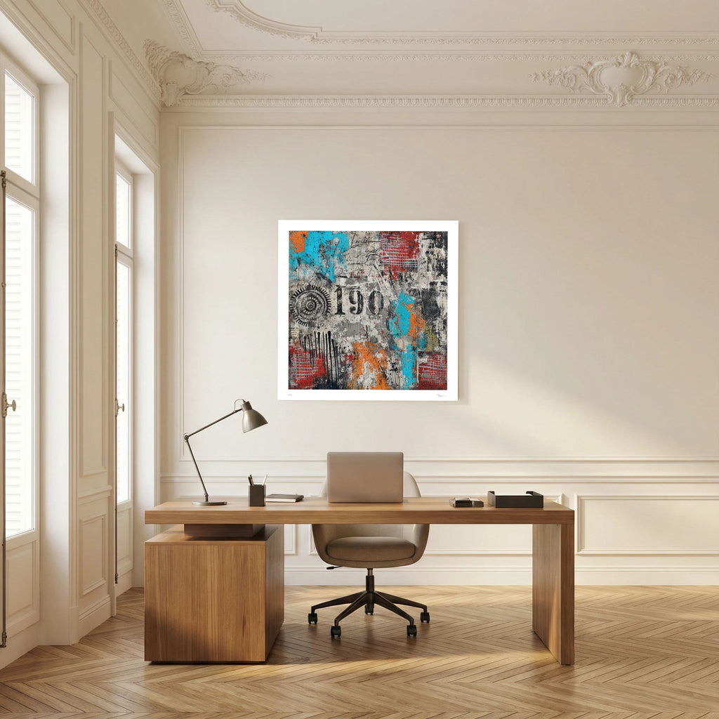 Wall Smash – Abstract Urban Collage Street Art Print