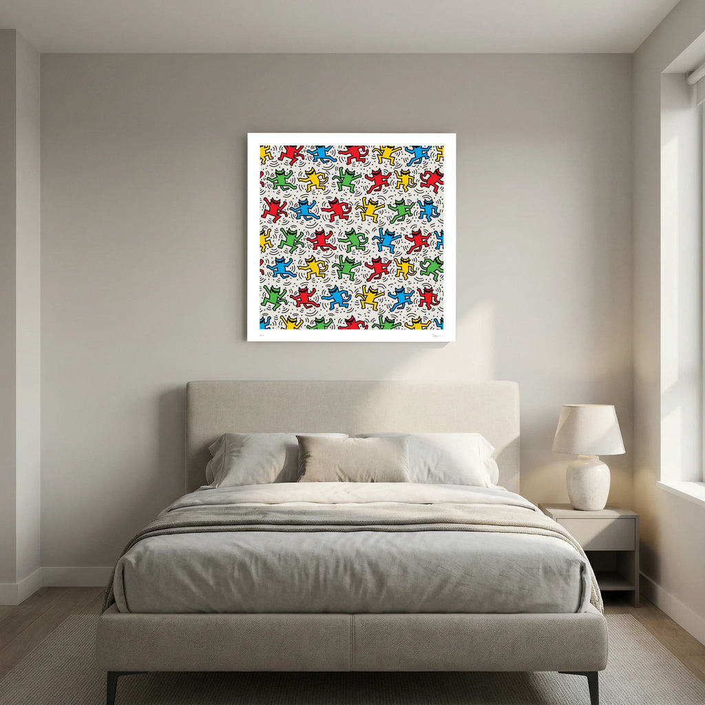 Cool Cats – Colourful Dancing Cat Pop Art Print